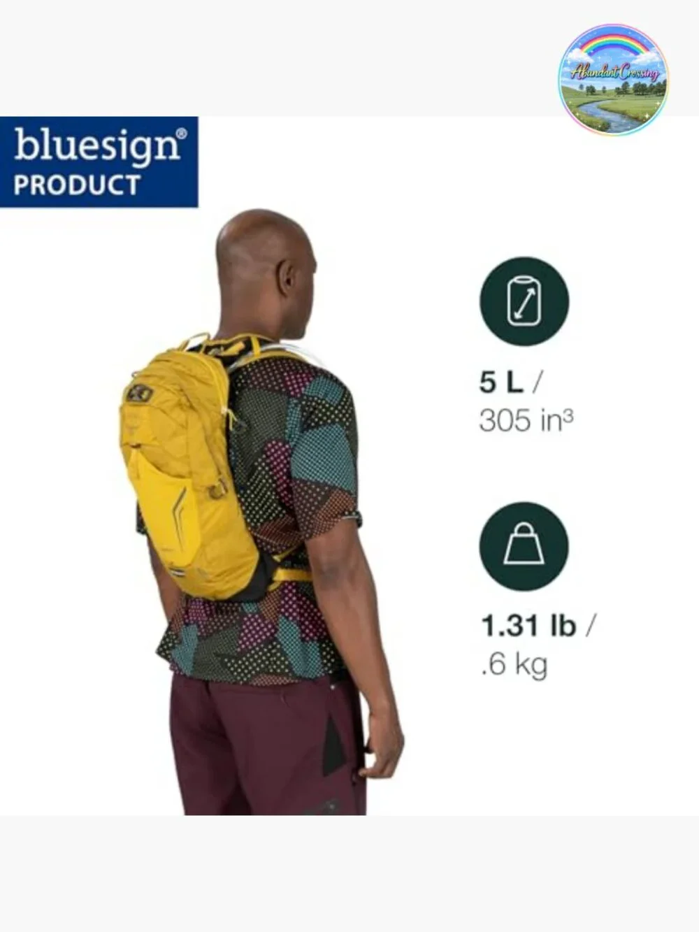 Hydration Pack with 2.5L Reservoir, 5L Daypack, Cycling Backpack